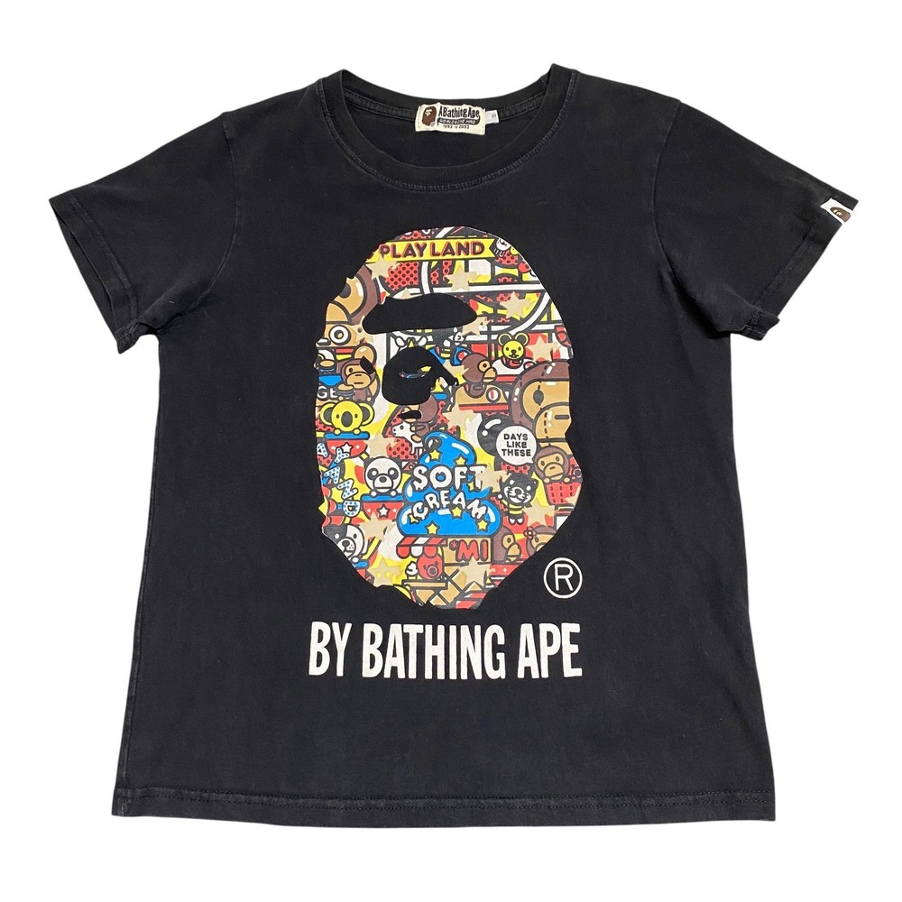 Y2K BAPE Playland Camo Big Ape Head T-Shirt